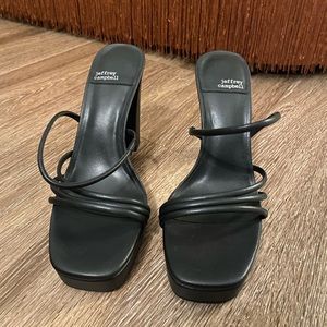 Fun Black Jeffrey Campbell Chunky Heels